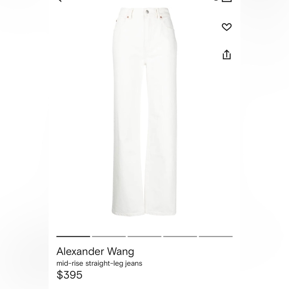Alexander Wang White Jeans